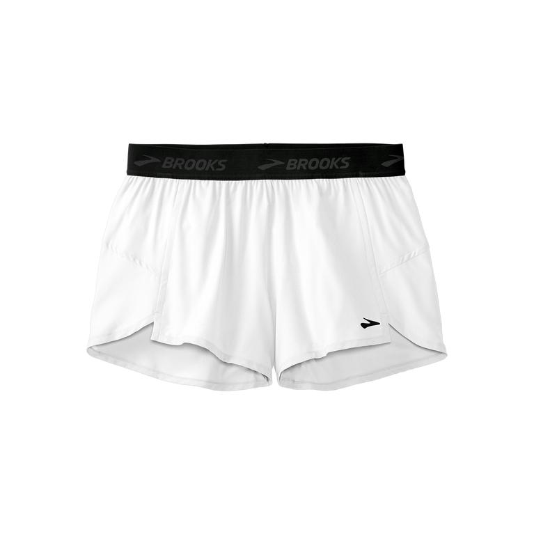 Brooks Chaser 3 Running Shorts - Women's - White (49852-EFMI)